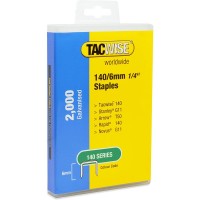 Tacwise 140/6mm Staples - 2000 Plastic Pack