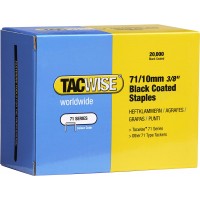 Tacwise 71 Staples 10mm Black 20,000 Pack