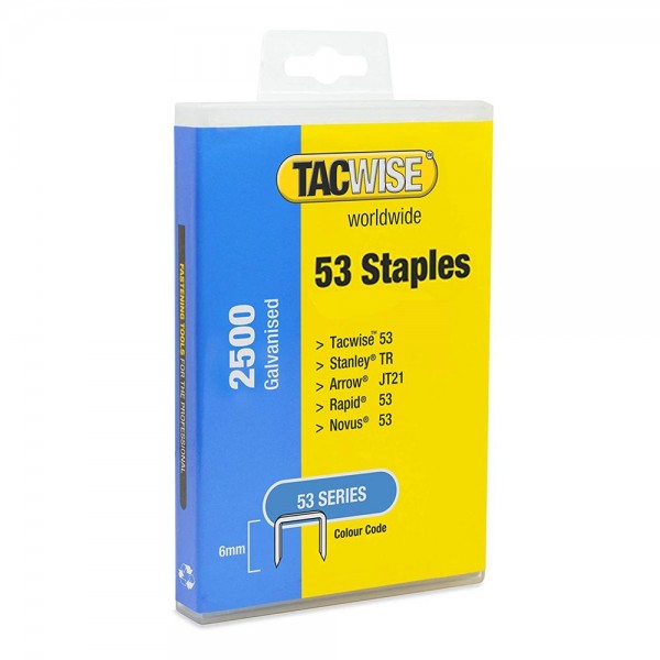 Tacwise 53/6mm Staples - 2500 Pack