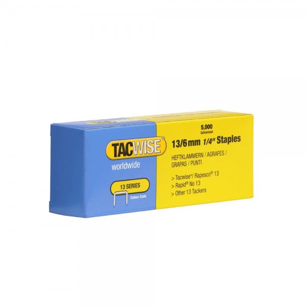 Tacwise 13/6mm Staples - 5000 Pack