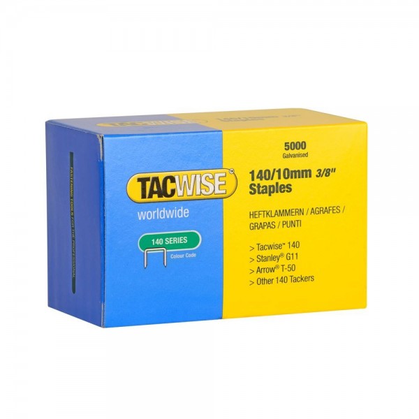 Tacwise 140/10mm Staples - 5000 Pack