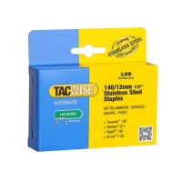 Tacwise 140/12mm Staples - 2000 Pack Stainless Steel