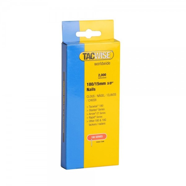 Tacwise 180/15mm 18g Nails - 2000 Pack