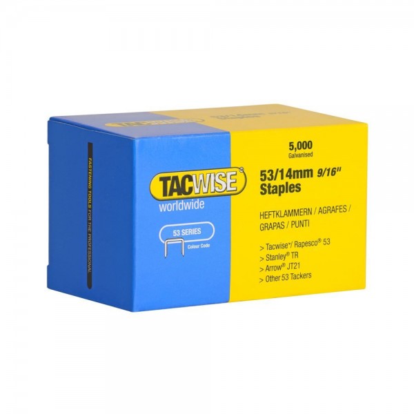 Tacwise 53/14mm Staples - 5000 Pack
