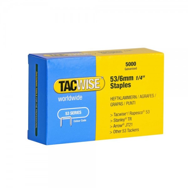 Tacwise 53/6mm Staples - 5000 Pack