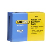 Tacwise 71 Staples 8mm Black 20,000 Pack
