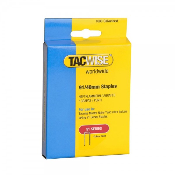 Tacwise 91/40mm Staples - 1000 Pack