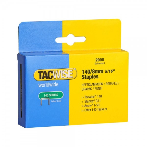 Tacwise 140/8mm Staples - 2000 Pack