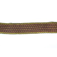 Khaki Wine Stitched Trimming