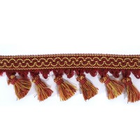 Red Gold Small Tassel Trimming