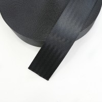 Black Car Seat Belt Webbing - 48mm